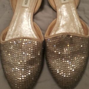 Steve Madden rhinestones/crystals embellished flat